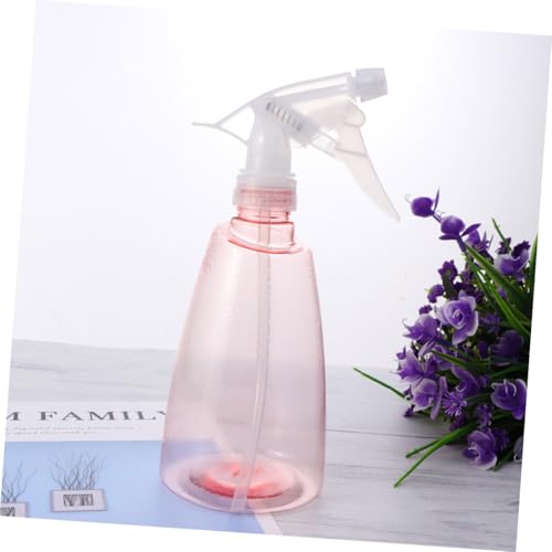 Botella pulverizadora rosa con gatillo ergonómico y diseño antideslizante para un riego cómodo 7