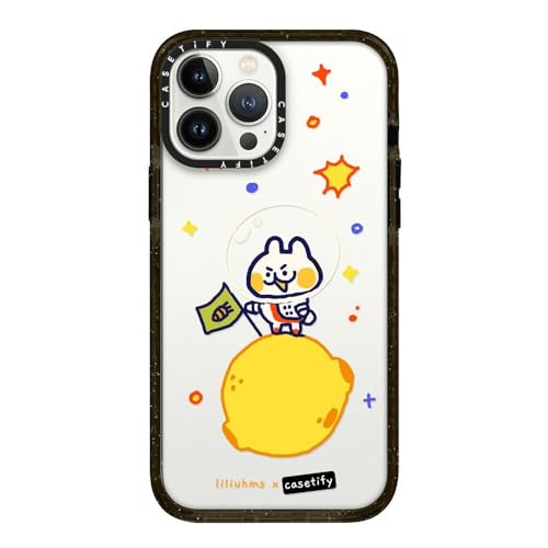 Coque iPhone 13 Pro Max CASETiFY Liliuhms Noir transparent design espace