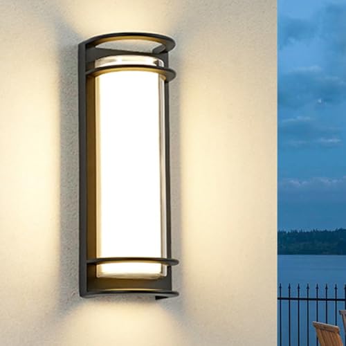 Aplique LED de pared exterior impermeable para evitar humedad en patios y porches