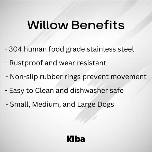 Kiba Pet Supply Willow Premium 304 Food Grade Stainless Steel Food / Water Bowl for Dogs - Image 8