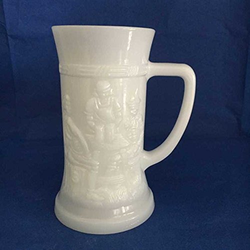 Vintage Milk Glass Stein Beer Mug