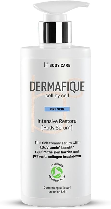 Intensive Restore Body Lotion Serum with 10X Vitamin E benefit 300ml, Body Lotion for Dry Skin, Suitable for Winters, Moisturizer for Body | Dermatologist Tested