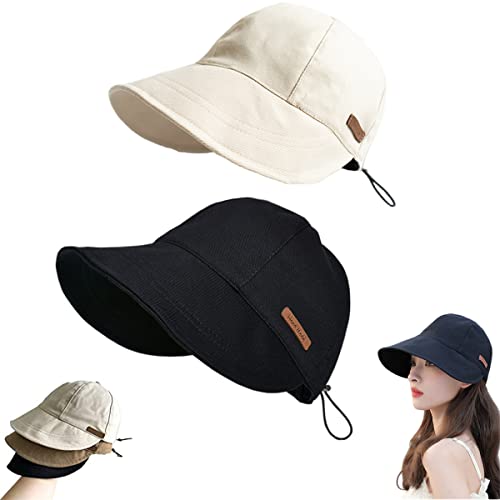 Chapeau De Soleil Pour Femme - Large Bord, Protection UV - Style Dôme Avec Motif Maille - Pour Plage, Jardinage, Voyages - 6