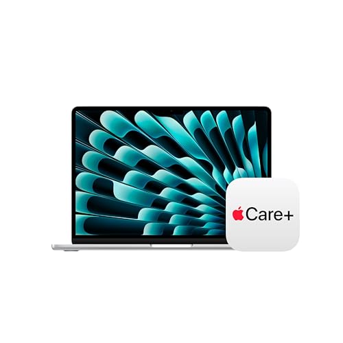 Image of Apple 2026 MacBook Air 13-inch Laptop with M5 chip: Built for AI, 13.6-inch Display, 24GB Unified Memory, 1TB SSD, 12MP Center Stage Camera, Touch ID, Wi-Fi 7; Silver with AppleCare+ (3 years)