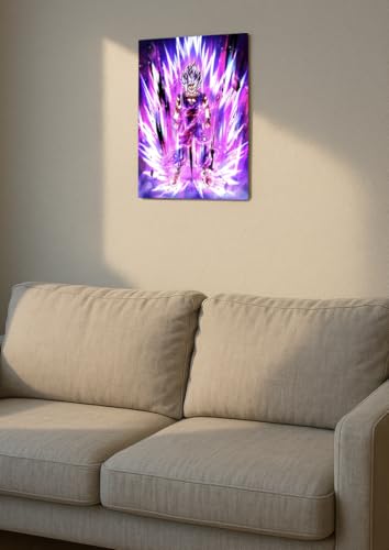 Image of NIJUKA Anime Printed Metal sheet Poster For Home And Room Decoration | For Anime Art Fans Boys And Girls (Gohan new beat form unlock)