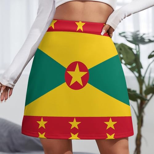 Chicago-City Flag Women's High Waist Basic A Line Short Pencil Skirt2