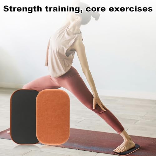 BOXOB 2st Workout Sliders, Oefen Core Sliders voor Hardhouten Vloeren Schuifschijven voor Krachttraining Pilates Thuis Sportschool Gebruik Bescherm Vloeroppervlak - Afbeelding 6