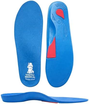 Vasyli Custom Full Length Insoles, Arch Support Shoe Inserts, M, Blue