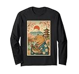 Funny Capybara Eating Tokoyaki Japanese Aesthetic