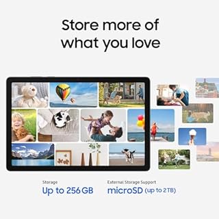 Samsung Galaxy Tab A11+ (Version canadienne et garantie) - Gris 128 Go, Tablette Android 11", Support de stockage externe, Prise pour écouteurs, Charge rapide 25 W