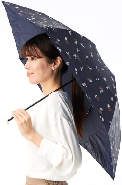 ジルスチュアート　銀箔ロゴ総柄　晴雨兼用UV軽量折りたたみ傘 ジルスチュアート 銀箔ロゴ総柄 晴雨兼用UV軽量折りたたみ傘