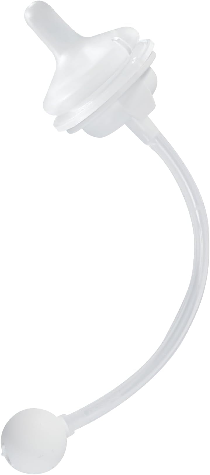 Sippy Straw Conversion Kit for Babies 6M+ | Soft Silicone Sipper, Weighted Straw & Cleaning Brush | Smooth Bottle-to-Cup Transition