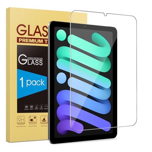 NEZZBE Film de protection d'écran en verre trempé pour iPad Mini 7/6 (7e/6ème génération) 8,3" - Compatible avec Apple Pencil