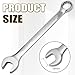 PHITUODA 19mm Metric Wrench Industrial Combination Wrench with 12-Point Design Chrome Vanadium Steel Gear Spanner