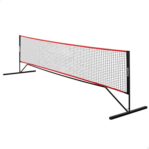 AKTIVE 54302 Rede de Pickleball 370 x 81 x 91 cm, de aço e Oxford, estrutura removível, formato portátil, fácil de montar, com bolsa de transporte com alças, estrutura resistente e leve