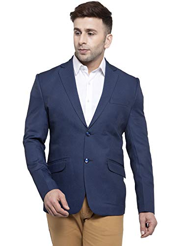 Image of WINTAGE Men's Polyester Cotton Festive and Casual Blazer Coat Jacket