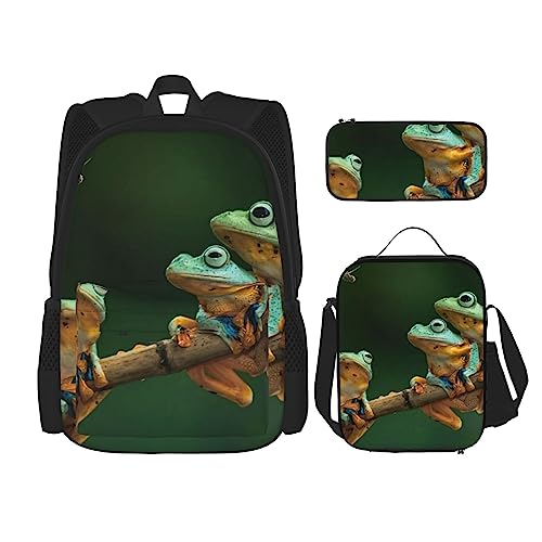 Sac de voyage personnalisé grenouilles pour les sorties scolaires et pique-niques