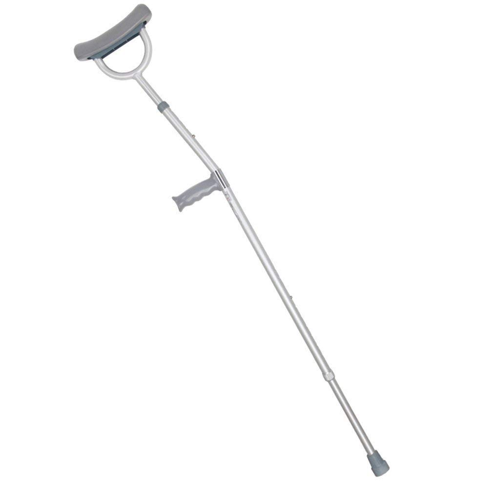 Caminando Bastón Codo Muletas Apoyar Patas Plegable Ajustable Metal Manijas ergonómicas Bajo el Brazo Portátil Ligero y Estable Palillo en el antebrazo Lesión o cirugía (Size : 1 pcs)
