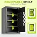 KPASAFE Large Safes for Home, Security Safe Box with Fireproof Bag, Digital Keypad, Spare Keys and Alarm System, Security Anti-Theft Design for Valuables, Document, 12.2