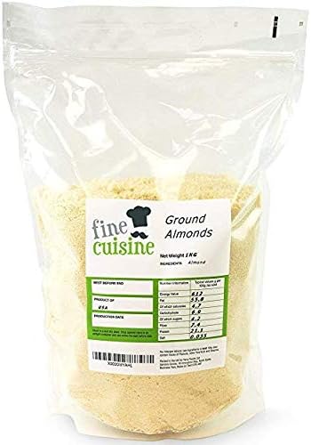Ground Almonds 1kg Bag - Almond flour is ideal for Gluten Free Baking. Just substitute regular flour for Ground Almond Flour. Suitable for Vegetarian and Vegan diets.