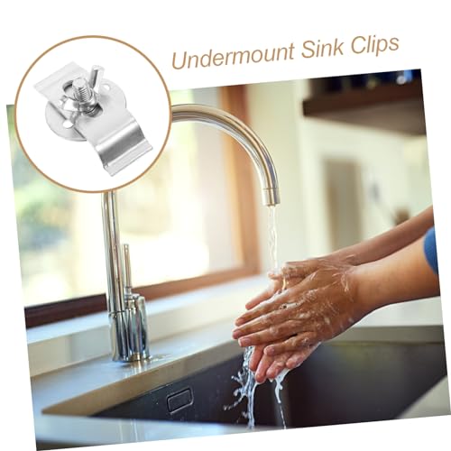 Clips pour évier sous plan en acier inoxydable : lot de 60 fixations de lavabo