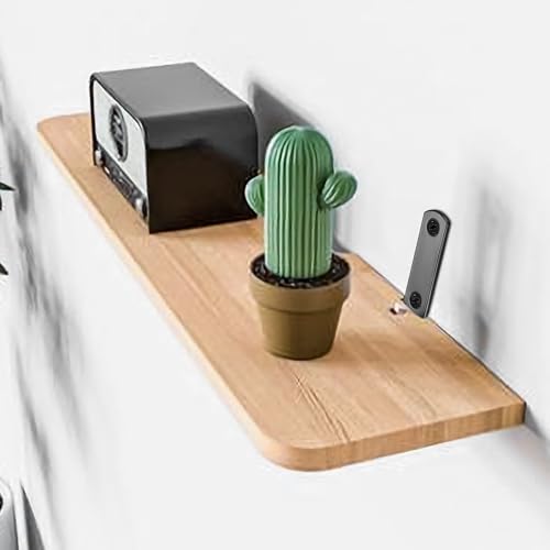 9 Pcs Soporte Estanteria Pared Negros, 125mm Soporte Baldas Pared Metalica, Soportes para Estanterías, Soportes en L para Estantes, Escuadras para Estanterias, Soporte para Baldas de Madera - imagen 5