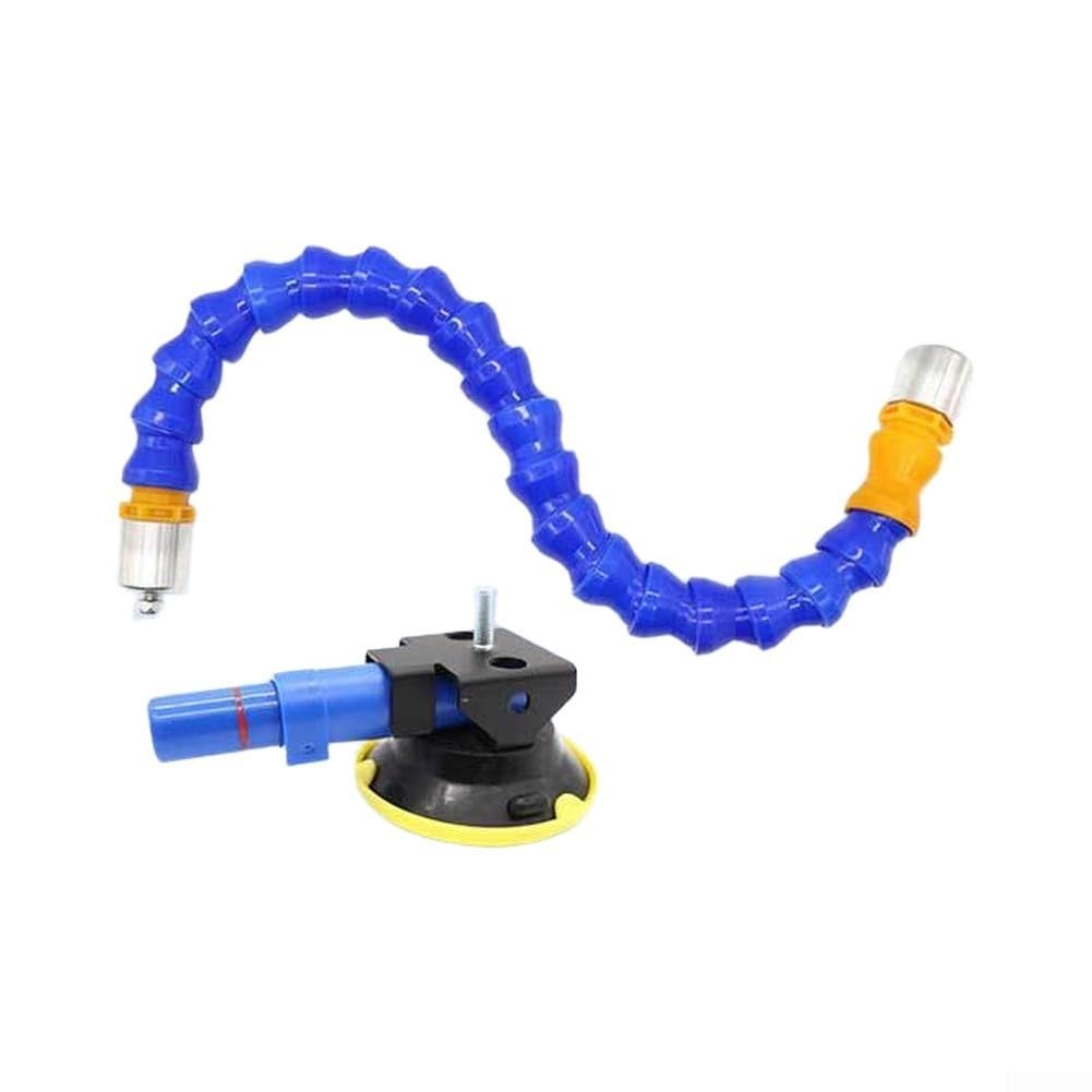 Soporte universal con ventosa con cuello flexible para reparación de abolladuras sin pintura, soporte de luz ajustable 360° para inspección de arañazos y daños por granizo en carrocerías de coche