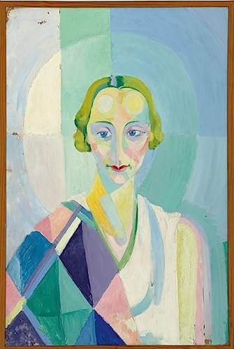 Impression d'affiche Portrait de Madame Heim par Robert Delaunay, toile decoration murale luxe