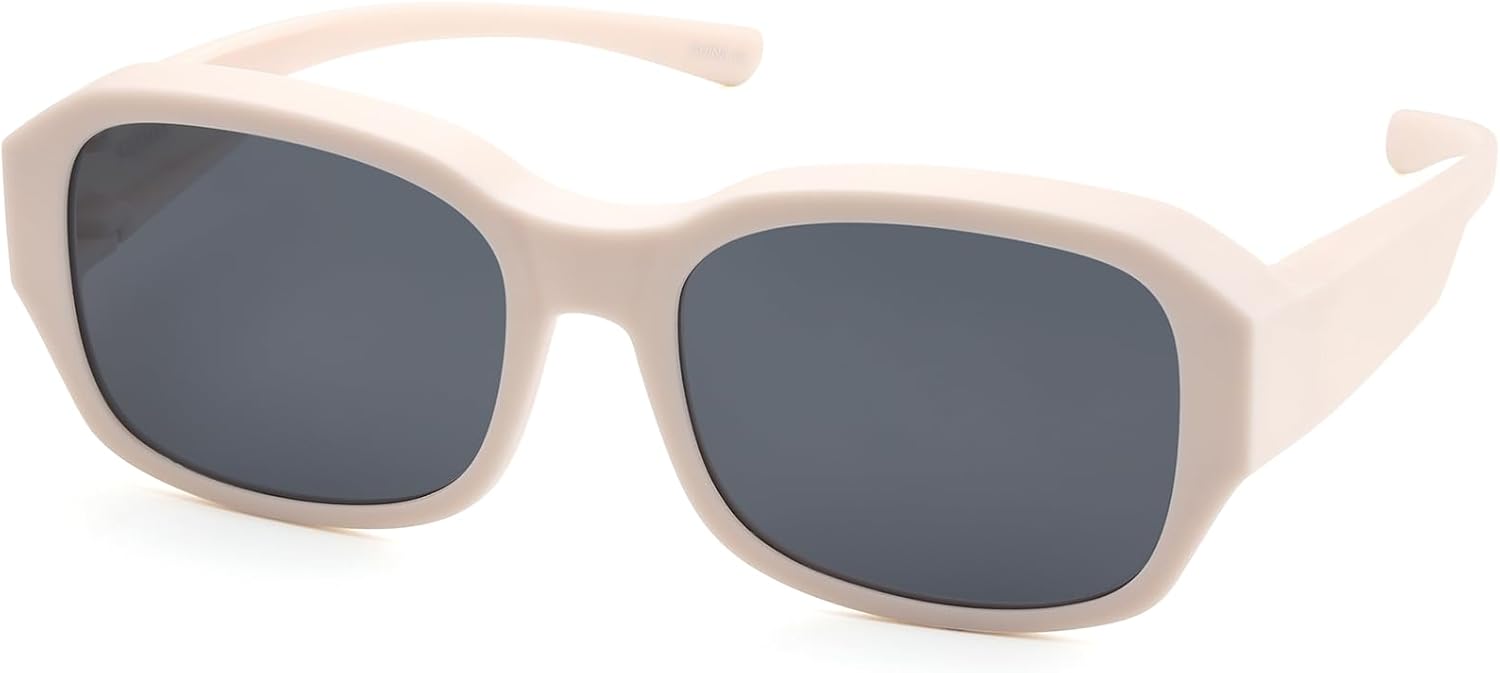 CAXMAN Fit Over Glasses Sunglasses for Women and Men Polarized & 100% UV Protection