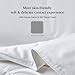 Beautyrest 300TC Sateen Cotton European White Down Comforter Queen Size - All Seasons Warmth 650 Fill Power Down Duvet Insert Made in USA Feather Comforter with Baffle Box and Corner Loops Design