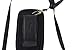 Newyorkcellphone Around The Neck Hanging Open Top Padded Black Case with Safety Lanyard fits GreatCall Lively Flip Phone