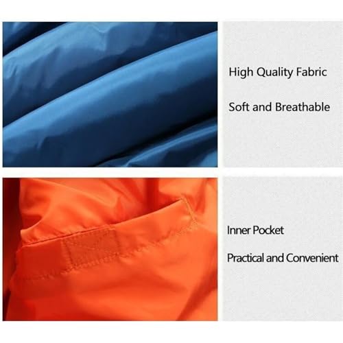 QLXYYFC Men Comfortable Thicken Softshell Jacket Lined Leisure Hoodie Winter Jacket with Pocket (Col