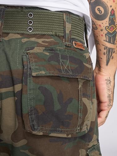 Brandit Savage Vintage Shorts, Farbe: Woodland, Größe: XL