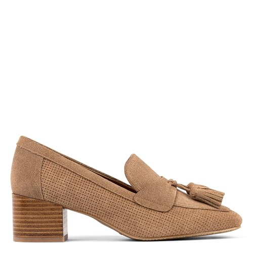 Image of Donald Pliner Women's Kressida Dress Loafers, 2 inch Block Heels for Women, Slip-On Heels for Women