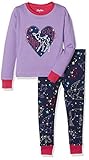 Hatley Girls' Organic Cotton Long Sleeve Applique Pajama Sets