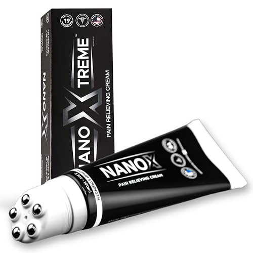 NANOXTREME Pain Relief Cream – Fast-Acting Topical for Muscle, Joint & Nerve Discomfort – Deep-Absorbing, Long Lasting Formula with Natural Ingredients – Cooling Sensation, 3.3oz Roll-on – Made in USA