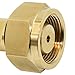 Ebrmeiwo CGA-520 B Tank Acetylene to CGA-200 MC Acetylene Regulator, Acetylene Adapter, Brass
