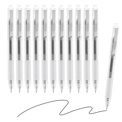 Bolígrafo Gel M&G Punta Media 0.5mm Pack 12 Negro miniatura 1