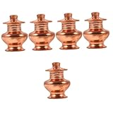 Garneck 5St rote Kupfervase schmierige Schalen Container anbieten chinesische Altarbecher Astrologie-Platte kupferflasche geschenkartikel Buddha bietet Dekore an Buddha bietet an