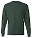 Hanes Men`s Adult Beefy-T Long-Sleeve T-Shirt,Large,Deep Forest