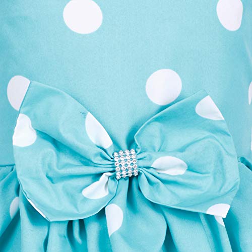 Image of Casual Frock for Baby Girls,Blue Printed and Olive Printed,Pack of 2