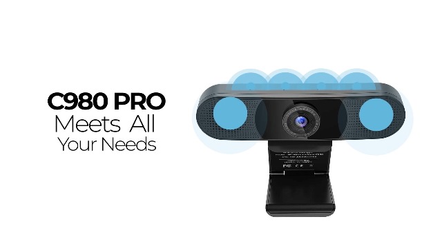 EMEET C980 Pro USBウェブカメラ EMEET SmartCam C980 Pro 4K