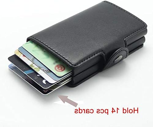 Men Aluminum Automatic Credit Card Holder Wallet Travel UP Business Multi-card Change Cover Case