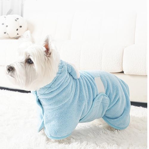 Robe de séchage chien et chat pour éviter les odeurs d'eau mouillée