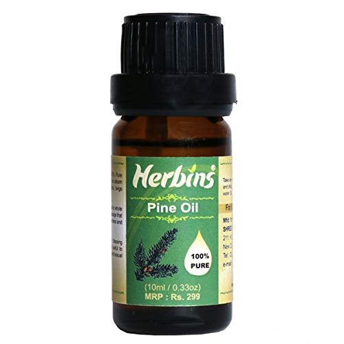 Herbins pine oil cosmetic grade for skin care, aromatherapy, acne, massage - 10ml