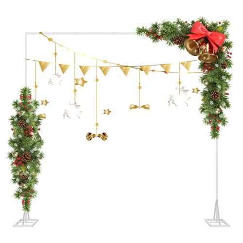 DAMEING Wedding Arch Backdrop Stand (White)
