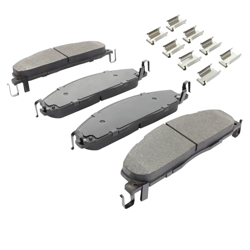 Image of QUALITY-BUILT Rear Semi-Metallic Brake Pads, Premium 1001-1400M, Compatible with 2009-2018 Dodge /Ram (2500,3500,4000,Ram 2500,Ram 3500,Ram 4000)