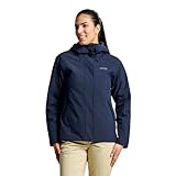  SLAM Deck Woman Hooded Jacket Giacca Donna in Tessuto 2layer Impermeabile e Traspirante, 100% Riciclato, con Cappuccio. XL Blu Dark Navy W13