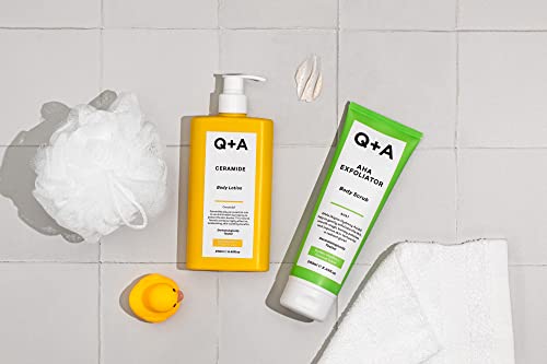 Q+A Aha Exfoliator Body Scrub (250Ml), Exfoliating Body Scrub With Aha And Lactic & Glycolic Acid, Smooths Rough Dry Skin, Brightens & Hydrates, Vanilla & Coconut Scent - 8