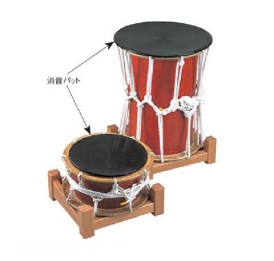 和太鼓40cm 消音パット、バチ2本セット Amazon | 和太鼓セット ミニシンバル付き バチ&首掛けストラップ